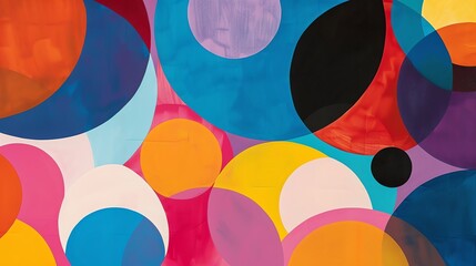 colorful abstract geometric circle shape