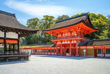 Fototapeta Londyn - Shimogamo Shrine, aka Kamo mioya jinja, located in Shimogamo district of Kyoto, Kansai, Japan