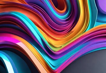 Poster - abstract colorful background