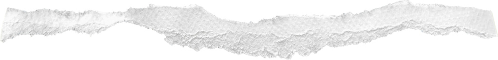 Wall Mural - White Torn Paper Strip