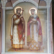 St. Olga and St. Vladimir of Kiev. Fresco