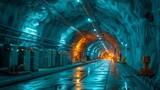 Fototapeta  - A neutrino detection experiment, in an underground laboratory