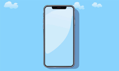 Wall Mural - smartphone icon vector flat minimalistic isolated illustration