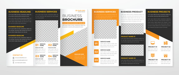Wall Mural - brochure template design with modern and minimalist style
