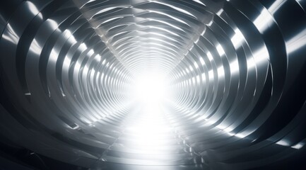 Sticker - Futuristic Tunnel Perspective