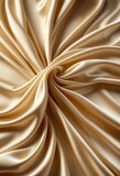 Fototapeta Uliczki - the elegant texture of cream silk fabric, featuring soft folds and subtle highlights