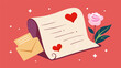 In an age of instant gratification a love letter written by hand holds a timeless charm and romantic sentiment.. Vector illustration