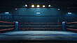 Empty boxing ring 