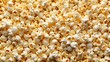 popcorn background, top view