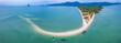 Aerial view of Laem Haad Beach in koh yao yai, Phang Nga, Thailand