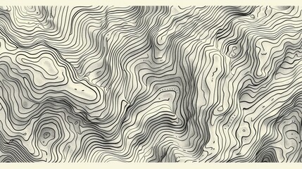 A mesmerizing sea of abstract contour lines