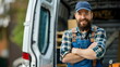 © dobok - A repairman standing in front of his van
