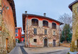 Scenic historic houses in small village Savosa, Switzerland