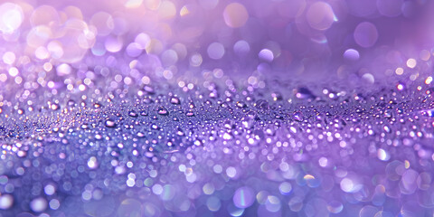 Wall Mural - Mesmerizing Bokeh Background A Captivating Texture Of Sparkling Purple Glitter. 
