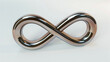 Infinity Symbol in Metallic Chrome