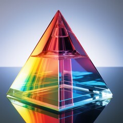 Poster - Vibrant Geometric Prism Reflection