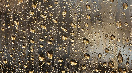 Poster - Drops of rain on the window. Abstract background.