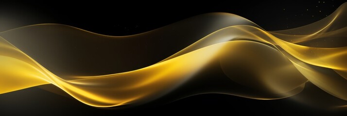 A abstract design on a black background, in the style of flowing lines, dark colourful and futuristic chromatic waves. High quality photo