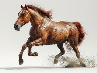 Poster - horse runs gallop