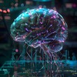 Visualization of Digitally Enhanced Anatomical Brain with Advanced Microchip Implants