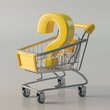 Question Mark in Shopping Cart Concept Image