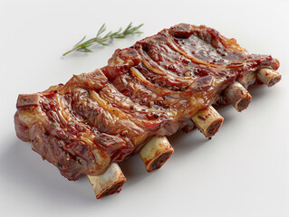 Poster - grilled pork ribs