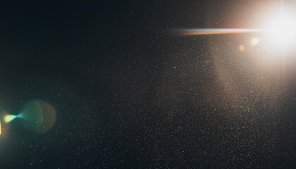 Wall Mural - designed film texture background with heavy grain, dust and a light leak real lens flare shot in stu