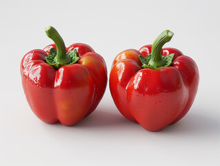 Poster - red and yellow peppers