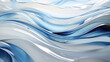 Blue and white swirls luxury background. Abstract liquid art. Three-dimensional visual effect. Inspiration mix of 3d art and fluid art. Beautiful wallpaper