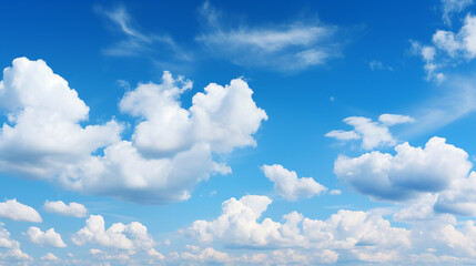 Wall Mural - blue sky with white cloud background. white cloud with blue sky background.