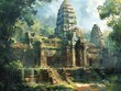 Angkor Thom temple complex, ancient Cambodian site