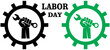 © Mubashir - Labor day logo icon design banner Hand with wrench vector icon Vector illustration 1
