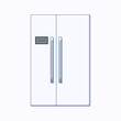 Fridge Colourful Vector Flat Illustration. Perfect for different cards, textile, web sites, apps