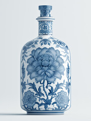 Poster - blue glass bottle