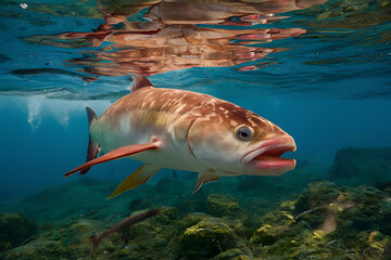 Wall Mural - fish in aquarium