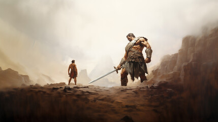 the story of david and goliath from the bible illustrates the triumph of faith and strength as the y