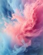 © Patrycia - Abstract Pink and Blue Smoke Cloud in the Sky