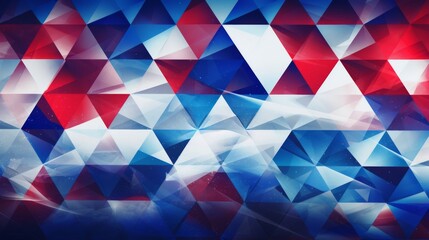 Red white and blue, stars and stripes background abstract