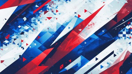 Wall Mural - Red white and blue, stars and stripes background abstract