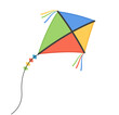 kite flat design isolated cartoon