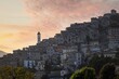 Veduta al tramonto di Olevano Romano - Roma - Lazio - Italia