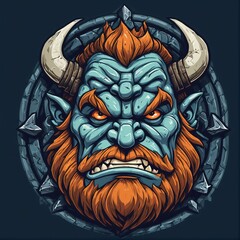 Wall Mural - Fantasy Character Orc Brute, Avatar, Gaming concept