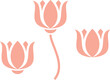 Lotus flower logo. Isolated lotus on white background

