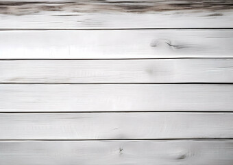Wall Mural - White wooden boards with texture as background