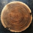 © Helen-HD - A close up of a brown tree stump revealing annual rings, showcasing the natural wood pattern and symmetry of a terrestrial plant trunk. Can be used for baskets or as a decorative piece