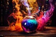 bottle of boiling magic potion
