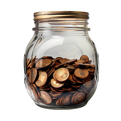 Tip jar on isolated transparent background