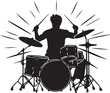 © PapaGray - Man Drummer Silhouette