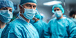 Group of surgeons in operating room , Medical Team Performing Surgical Operation