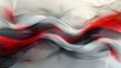 Modern Abstract Composition with Bold Red Tones Demanding Immediate Attention
